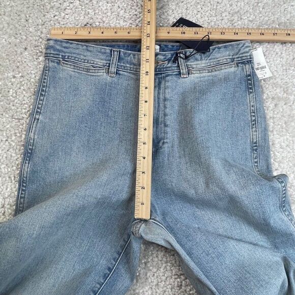 Gap High Rise Wide Leg Crop Jean Light Indigo Wash Womens 10/30 Tall NEW - Picture 9 of 10